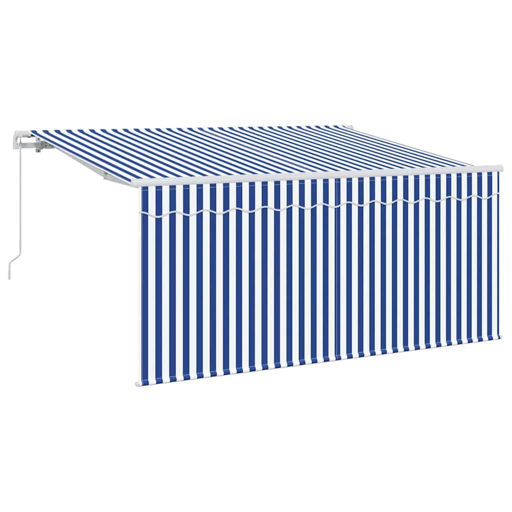 Innvendbar Markise Blå og hvit 300 x 200 cm