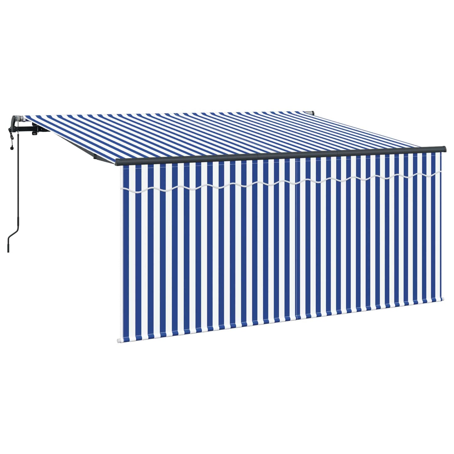 Innvendbar Markise Blå og hvit 300 x 200 cm