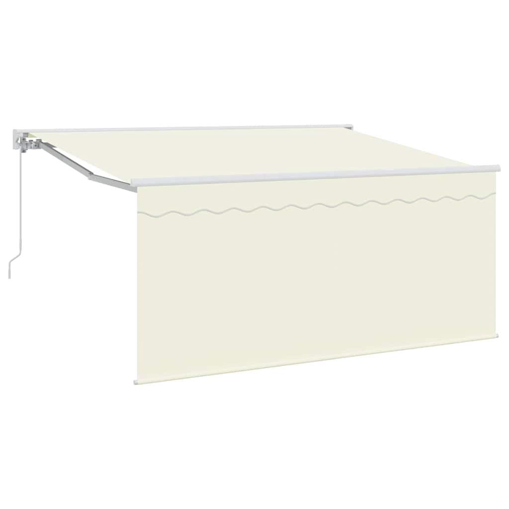 Innvendbar Markise Krem 300 x 200 cm Polyester og aluminium