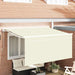 Innvendbar Markise Krem 300 x 200 cm Polyester og aluminium