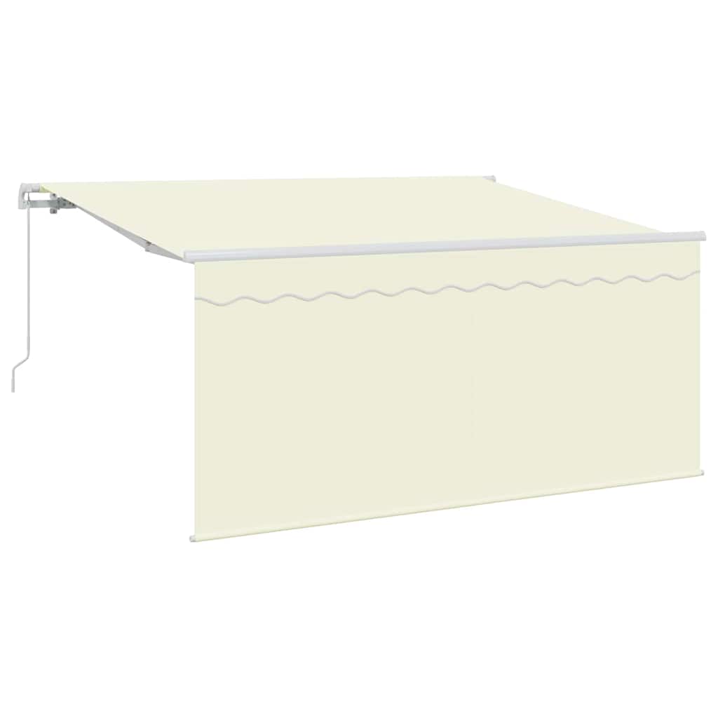 Innvendbar Markise Krem 300 x 200 cm Polyester og aluminium