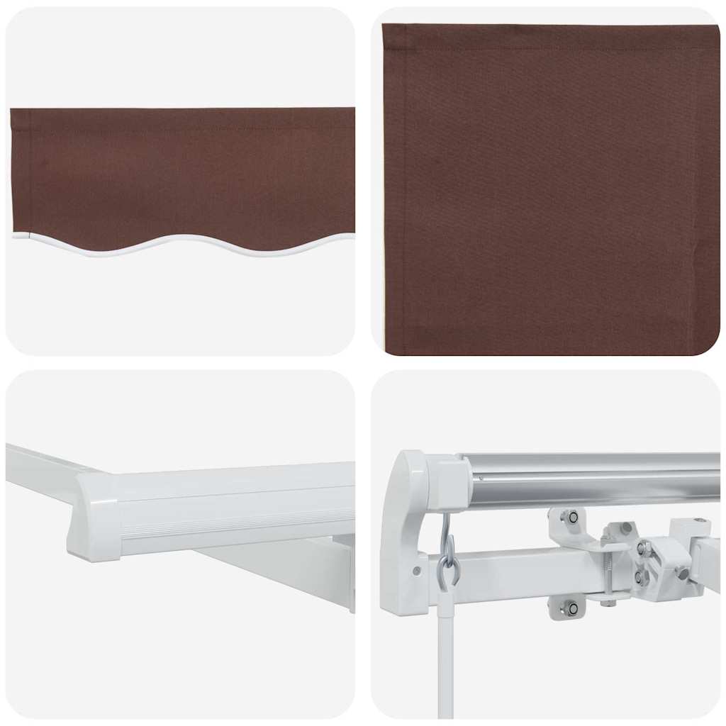 Innvendbar Markise Brun 300 x 200 cm stoff