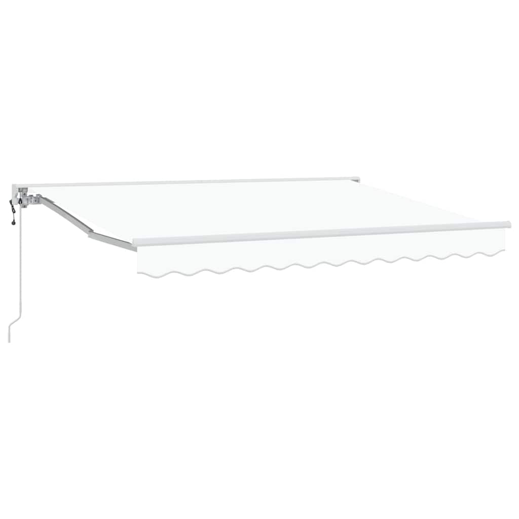 Markiseramme Hvit 300 x 200 cm Polyester med PU-belegg
