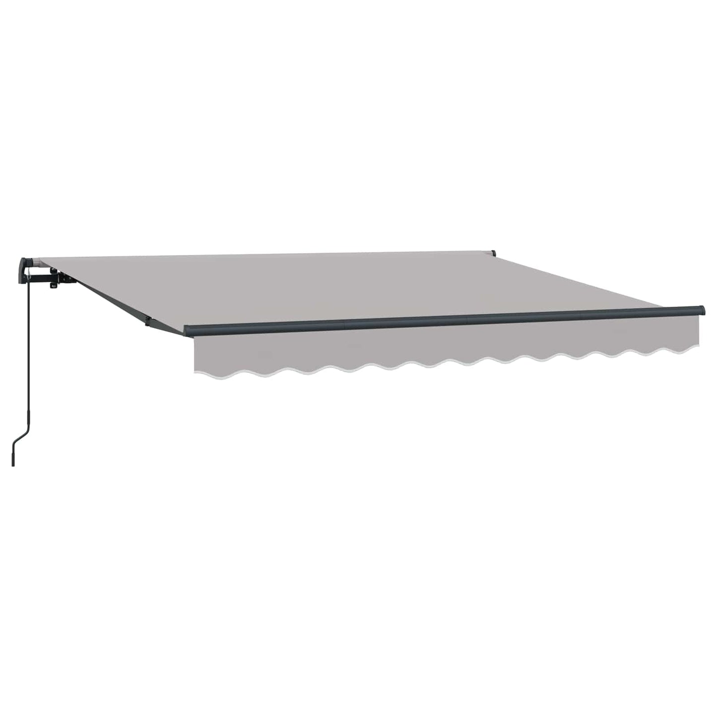 Innvendbar Markise Lysegrå 300 x 200 cm stoff