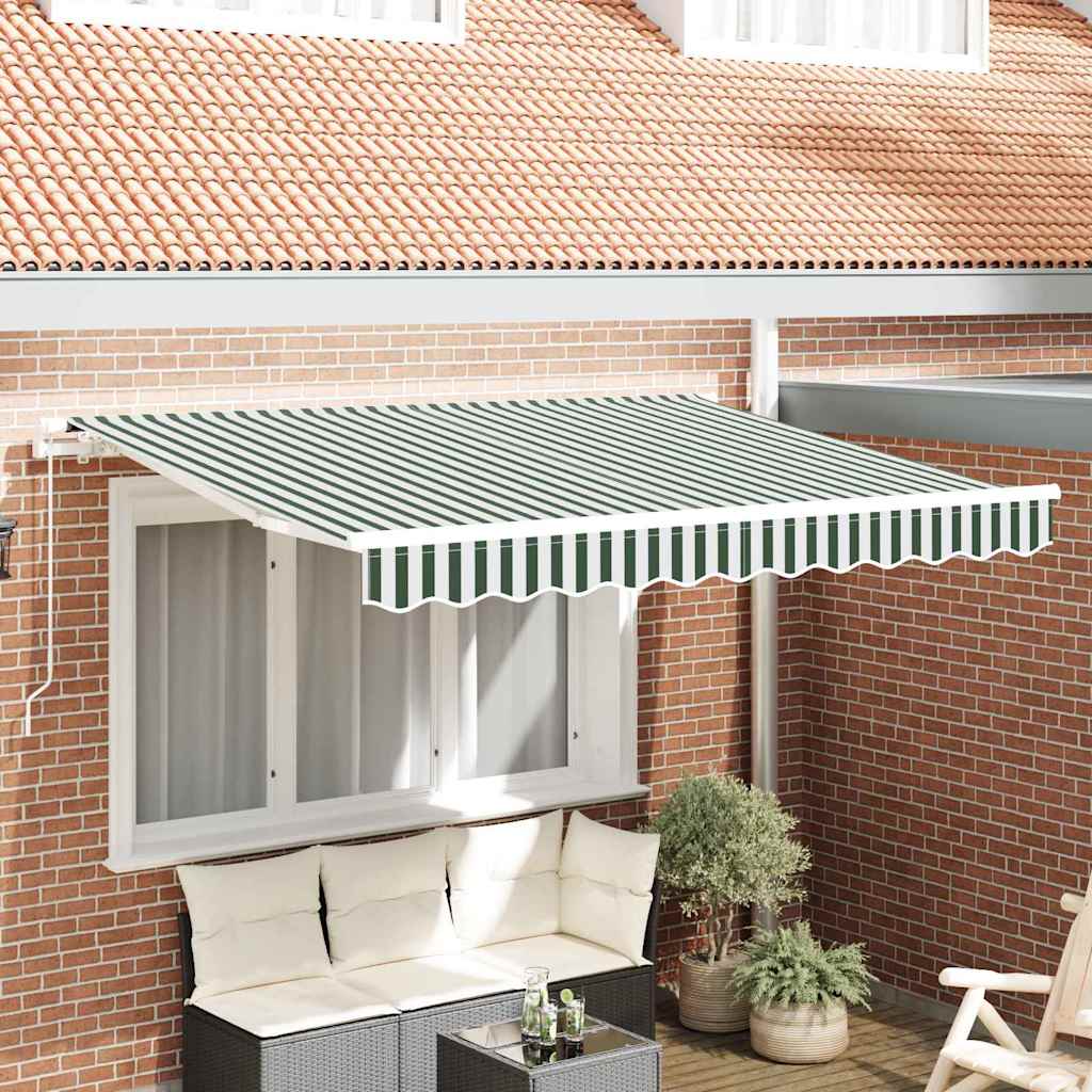Innvendbar Markise grønn 300 x 200 cm stoff