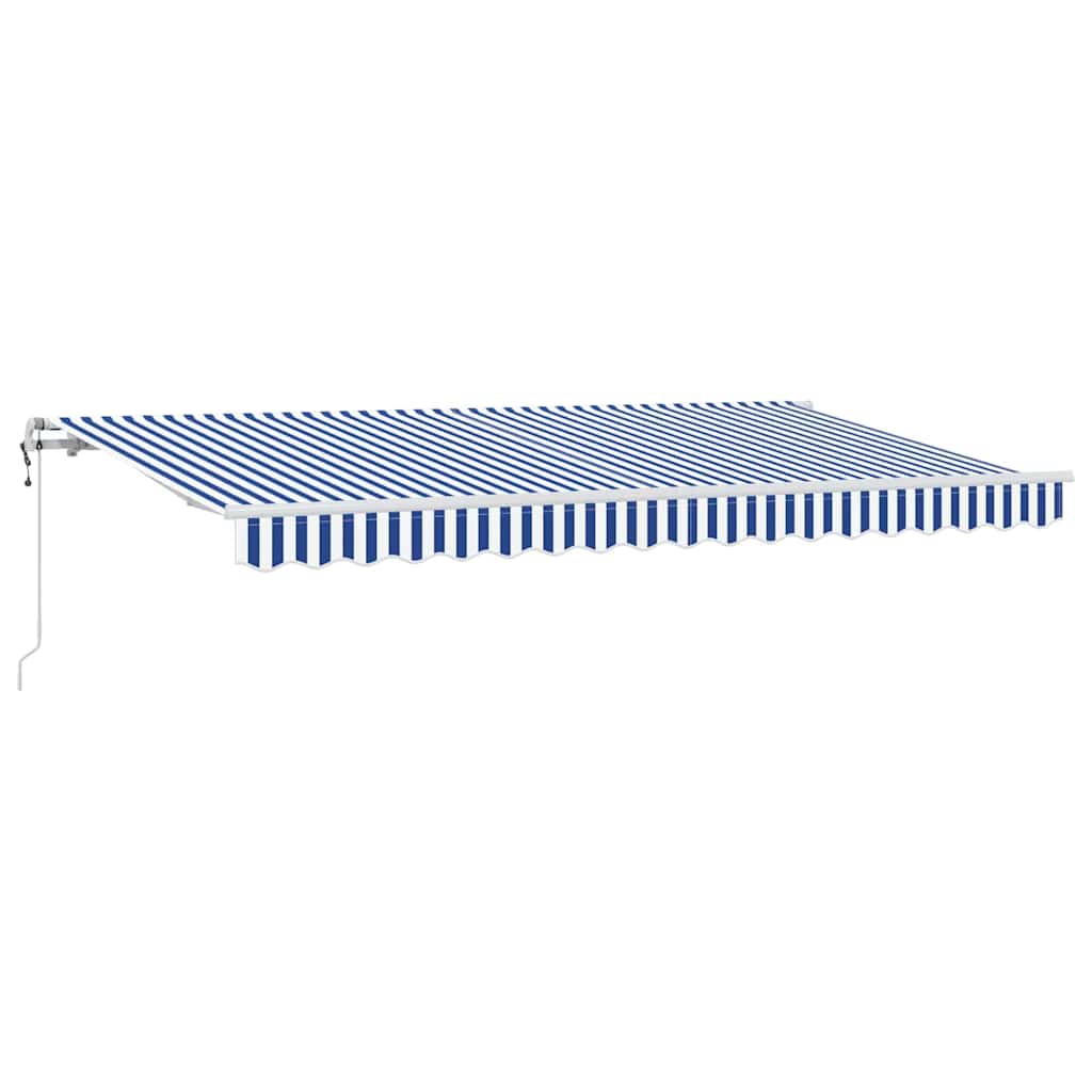 Innvendbar Markise Blå og hvit 350 x 200 cm