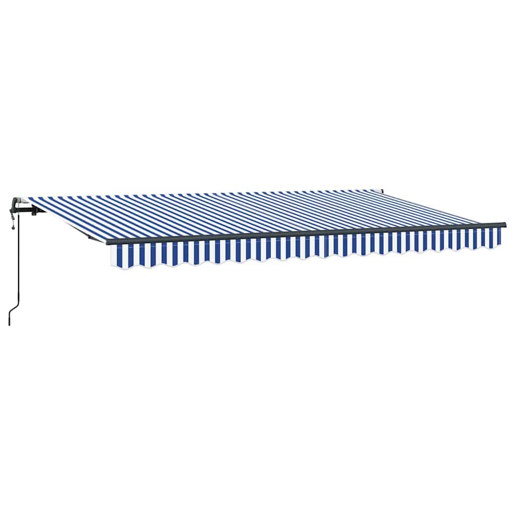 Innvendbar Markise Blå og hvit 350 x 200 cm