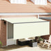 Innvendbar Markise Krem 350 x 200 cm Polyester og aluminium vidaXL