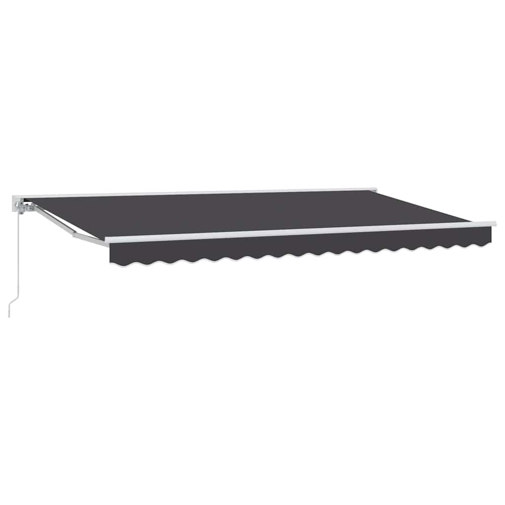 Innvendbar Markise Antrasitt 350 x 200 cm Polyester og Metall vidaXL