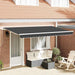 Innvendbar Markise Antrasitt 350 x 200 cm stoff vidaXL