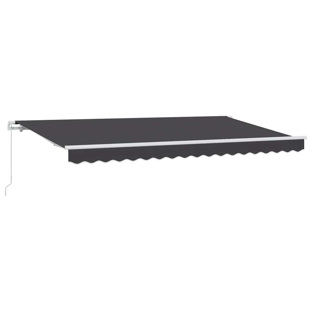 Innvendbar Markise Antrasitt 350 x 200 cm stoff vidaXL