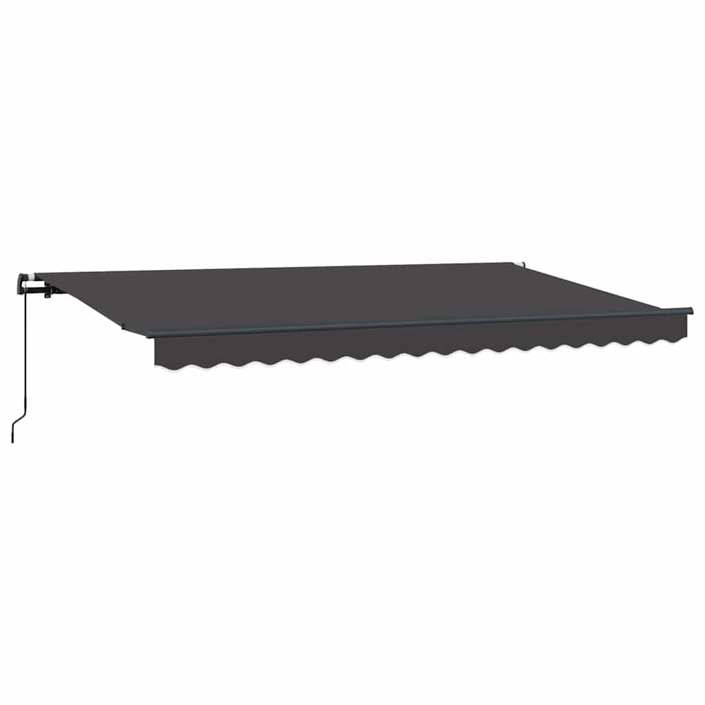 Innvendbar Markise Antrasitt 350 x 200 cm stoff vidaXL