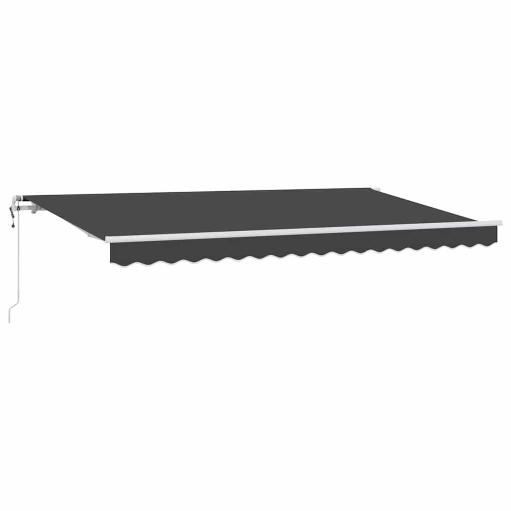 Innvendbar Markise Antrasitt 350 x 200 cm stoff vidaXL