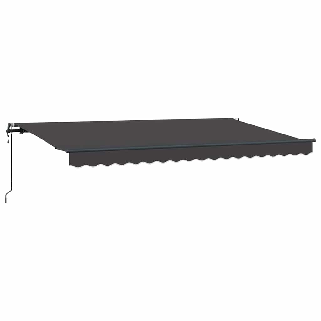 Innvendbar Markise Antrasitt 350 x 200 cm stoff vidaXL