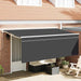 Innvendbar Markise Krem 350 x 200 cm Polyester og aluminium vidaXL