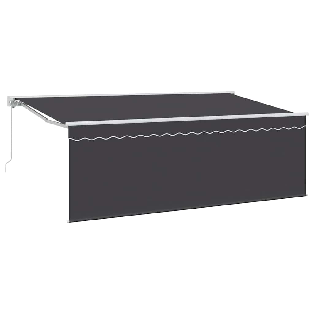 Innvendbar Markise Krem 350 x 200 cm Polyester og aluminium vidaXL