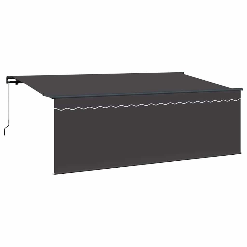 Innvendbar Markise Antrasitt 350 x 200 cm vidaXL