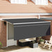 Innvendbar Markise Antrasitt 350 x 200 cm vidaXL