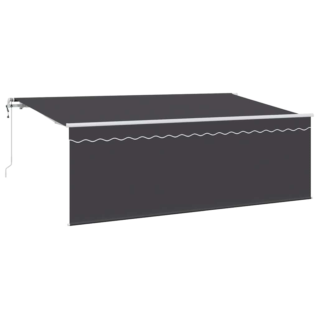 Innvendbar Markise Antrasitt 350 x 200 cm vidaXL