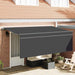 Innvendbar Markise Antrasitt 350 x 200 cm vidaXL