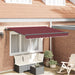 Innvendbar Markise Burgunder 350 x 200 x 165 cm stoff