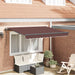 Innvendbar Markise Brun 350 x 200 cm stoff