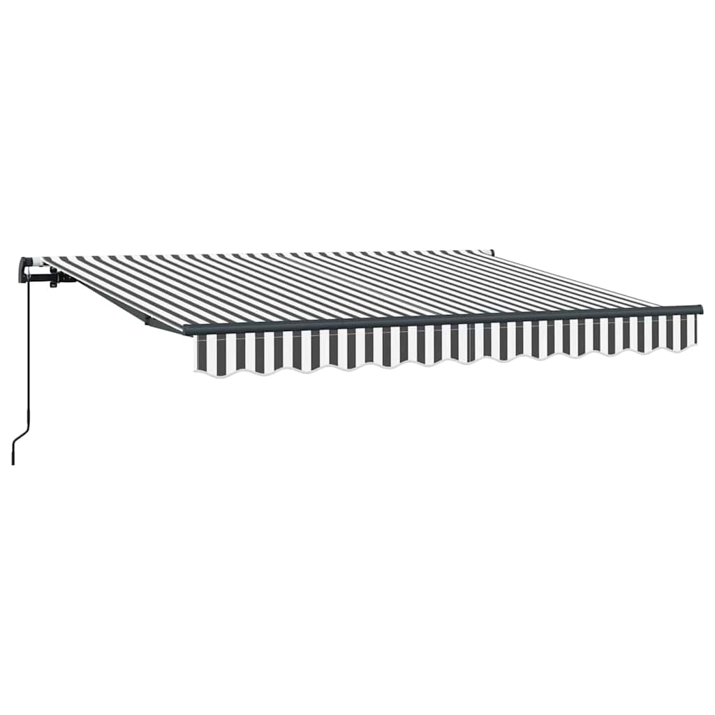 Innvendbar Markise Antrasitt 350 x 200 cm stoff vidaXL
