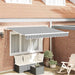 Innvendbar Markise Antrasitt 350 x 200 cm stoff vidaXL
