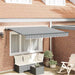 Innvendbar Markise Antrasitt 350 x 200 cm stoff vidaXL
