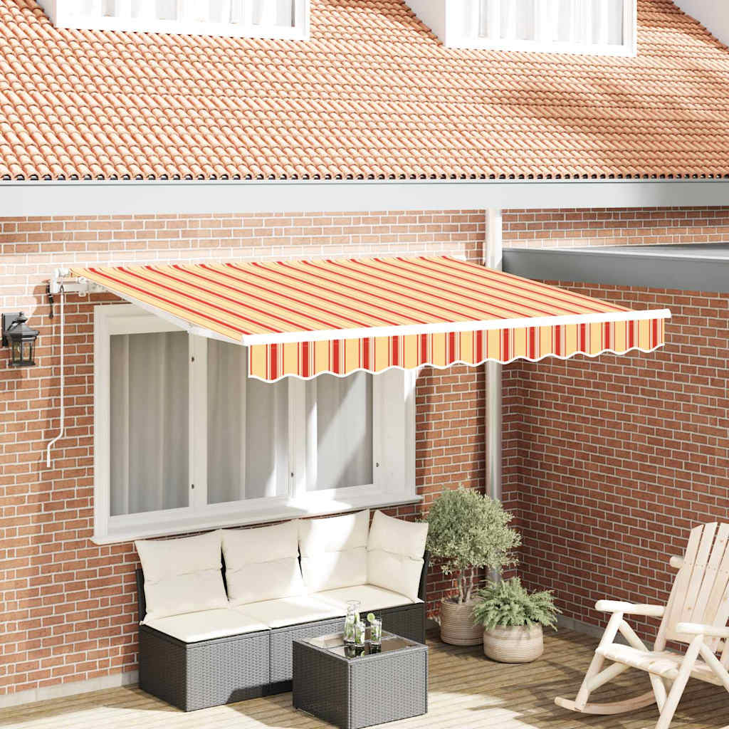 Innvendbar Markise Gul 350 x 200 cm stoff