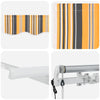 Innvendbar Markise Flerfarget 350 x 200 cm