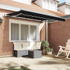 Innvendbar Markise Svart 350 x 200 cm Polyester og aluminium