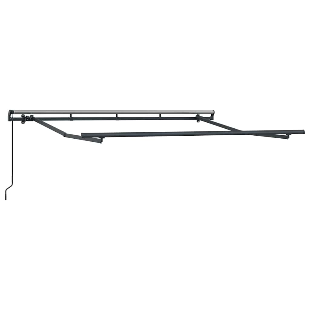 Innvendbar Markise Svart 350 x 200 cm Polyester og aluminium
