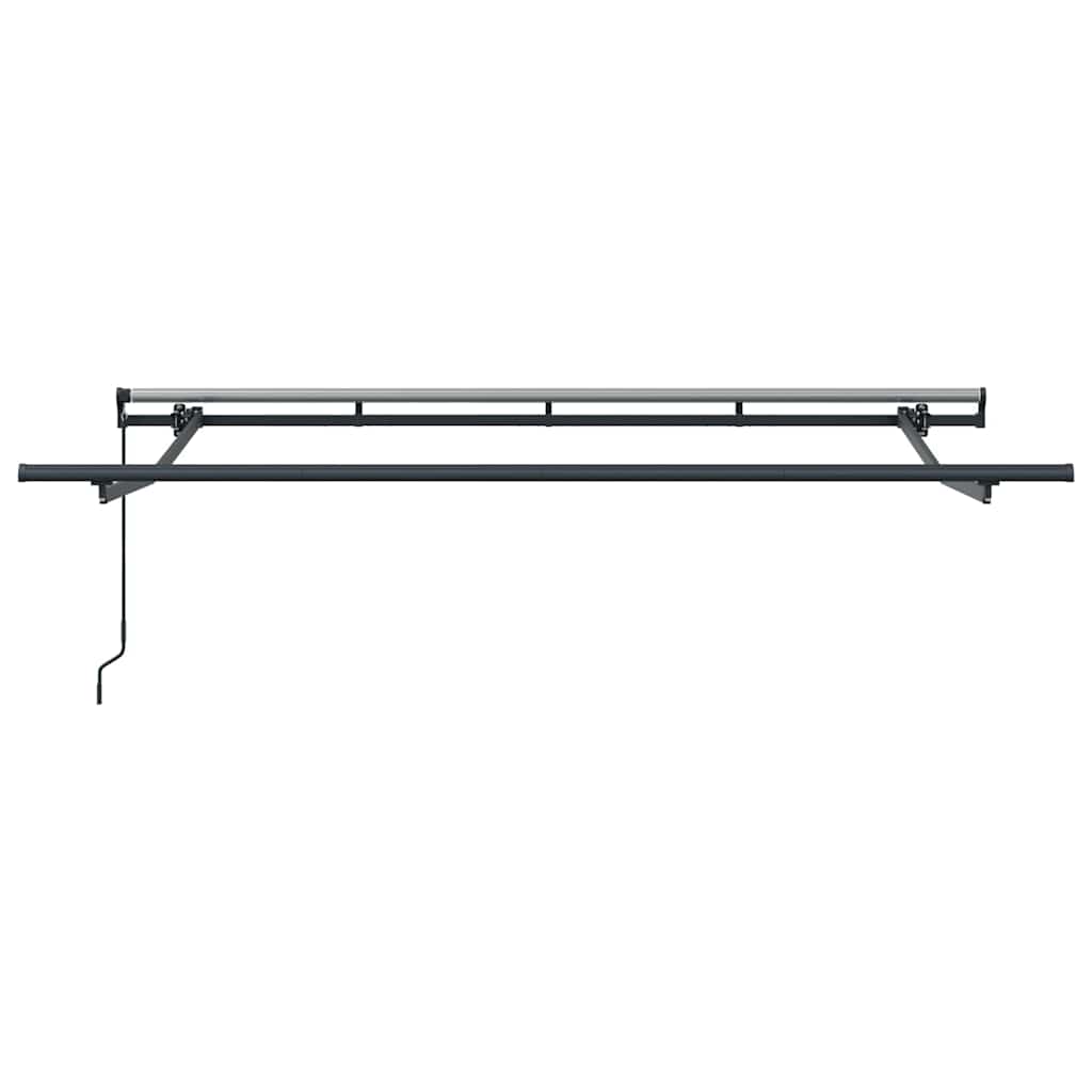 Innvendbar Markise Svart 350 x 200 cm Polyester og aluminium