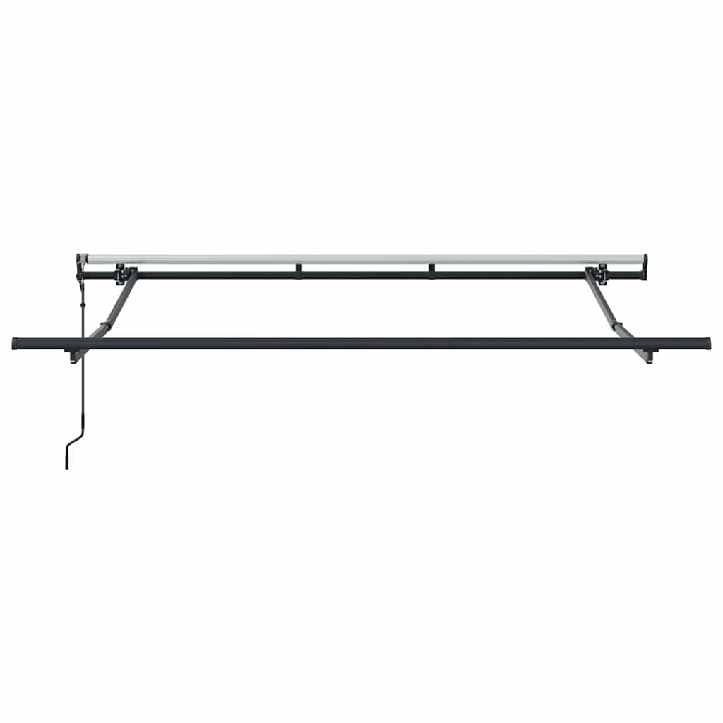 Innvendbar Markise Svart 350 x 200 cm Polyester og aluminium