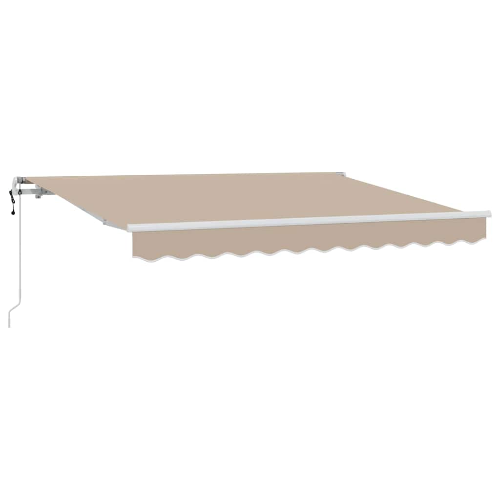 Uttrekkbar markise Beige 350 x 200 cm stoff