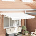 Markiseramme Hvit 350 x 200 cm Polyester med PU-belegg