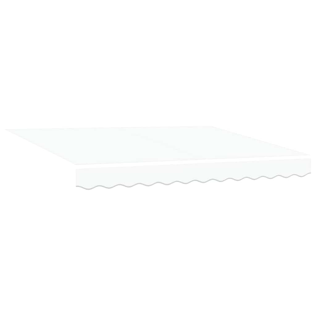 Innvendbar Markise Hvit 350 x 200 cm Polyester og aluminium