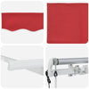 Innvendbar Markise Rød 350 x 200 cm Polyester og aluminium
