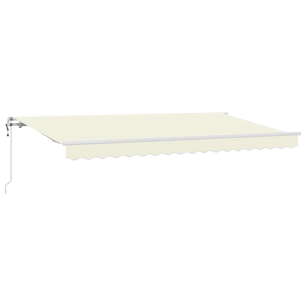Innvendbar Markise Krem 400 x 200 cm stoff