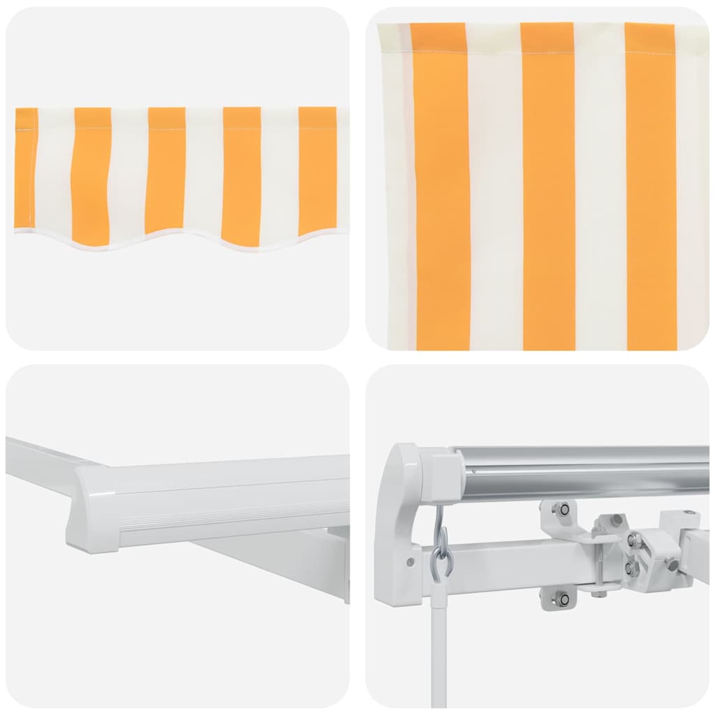 Innvendbar Markise Gul 400 x 200 cm stoff