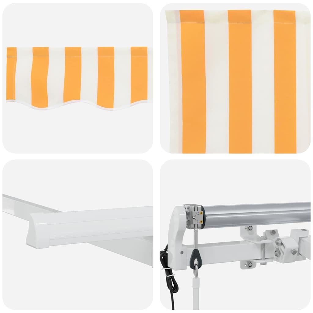 Innvendbar Markise Gul 400 x 200 cm stoff