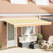 Innvendbar Markise Gul 400 x 200 cm stoff