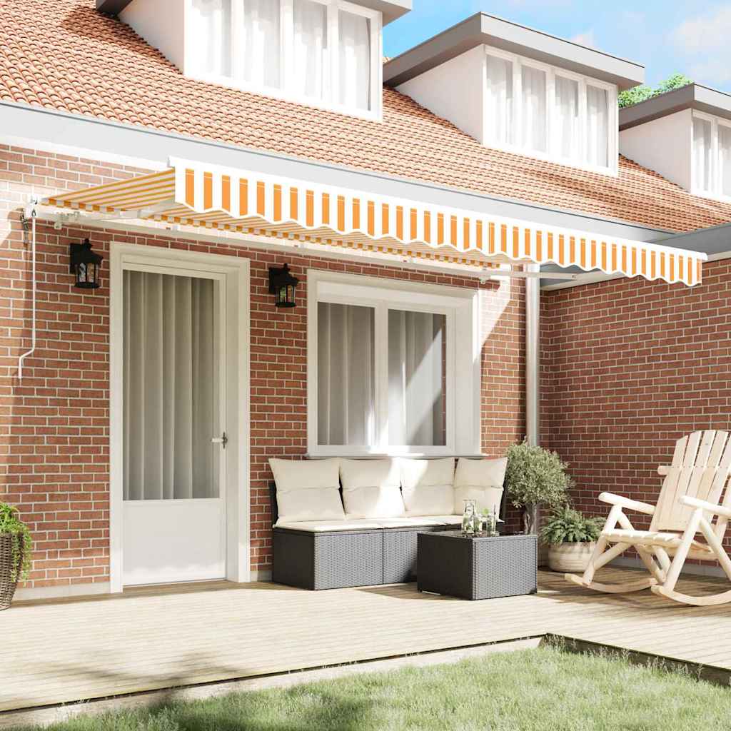 Innvendbar Markise Gul 400 x 200 cm stoff