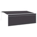 Innvendbar Markise Antrasitt 400 x 200 cm