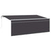 Innvendbar Markise Antrasitt 400 x 200 cm