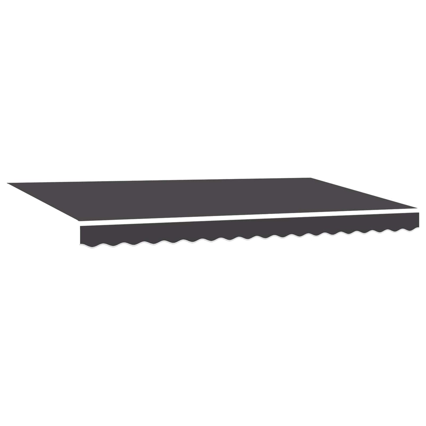 Innvendbar Markise Antrasitt 400 x 200 cm
