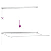 Innvendbar Markise Burgunder 400x200 cm stoff