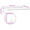 Innvendbar Markise Burgunder 400x200 cm stoff
