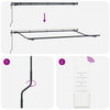 Innvendbar Markise Burgunder 400 x 200 cm